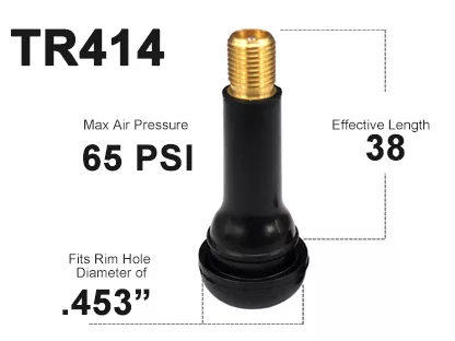 Tr414 Car Tire Valve Size chart