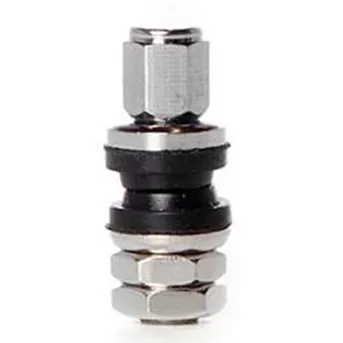 Motorcycle Tire Valve Stem TR33E | Tubeless Metal Clamp-in Tire Valve Stem