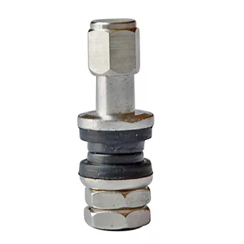 Motorcycle Tire Valve Stem TR43E | Tubeless Metal Clamp-in Tire Valve Stem